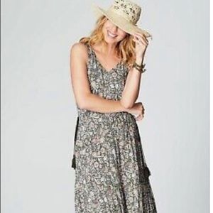 J. Jill NWT maxi dress color moss wallflowers